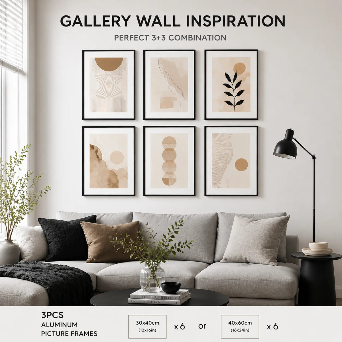 Aluminum Picture Frames With Mats For Wall Art Display