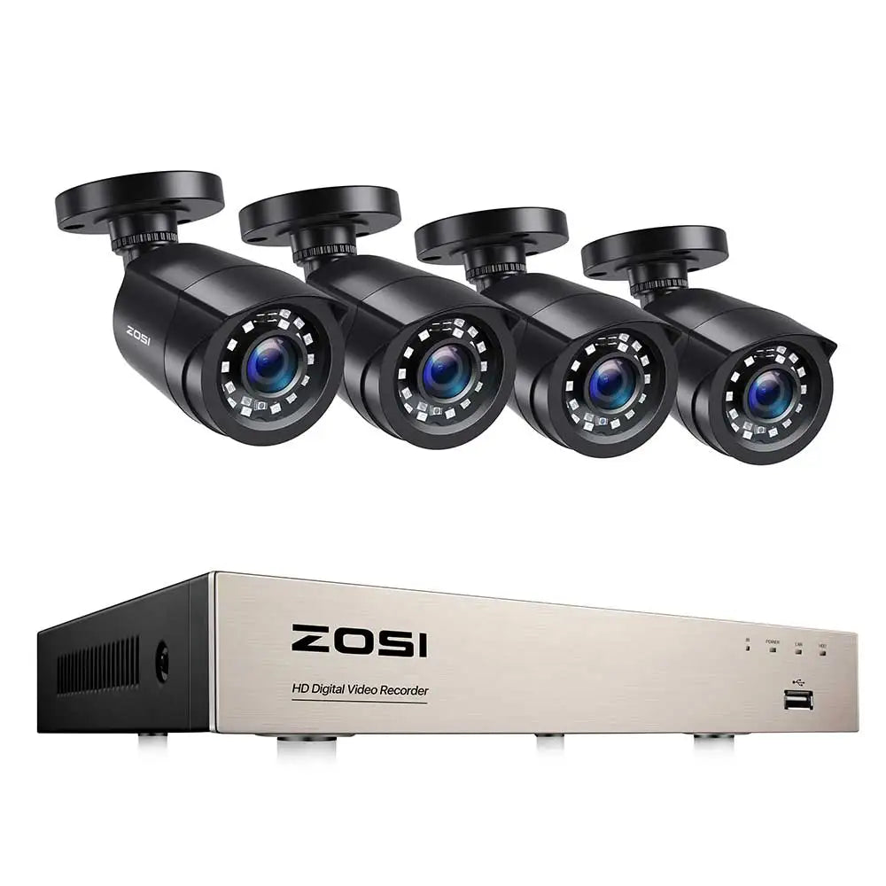Zosi Advanced Human And Vehicle Detection Dvr Camera System