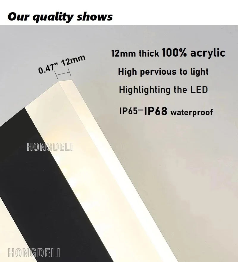 HONG DE LI Waterproof Outdoor LED Wall Light For Garden Lights
