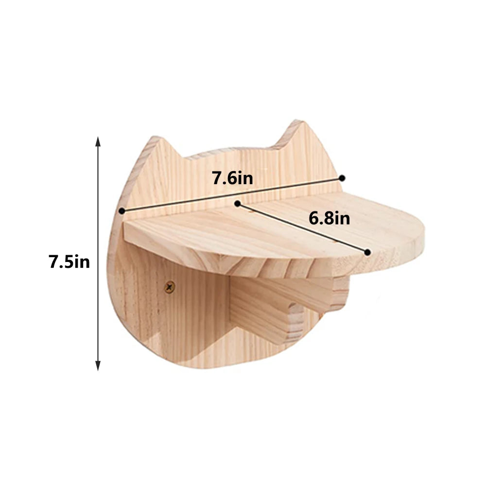 CWV Wall Mounted Cat Shelves Moon Hammock And Star Perches
