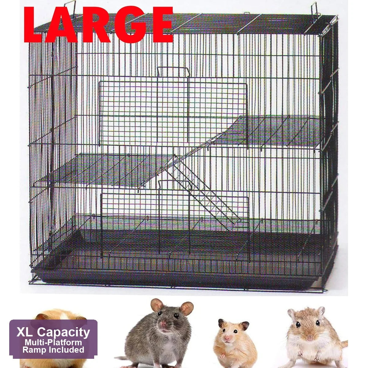 Premium Four Level Small Animal Habitat Cage For Pets