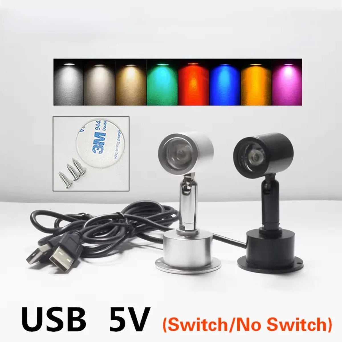 USB LED Spotlight for Jewelry Cabinet and Showcase Lighting