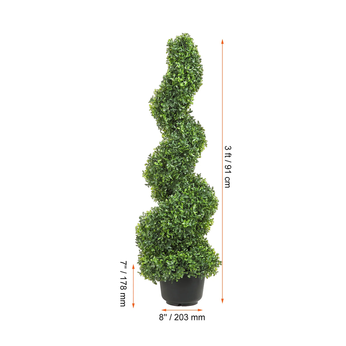 Artificial Boxwood Spiral Topiary Tree For Elegant Outdoor Garden Decor
