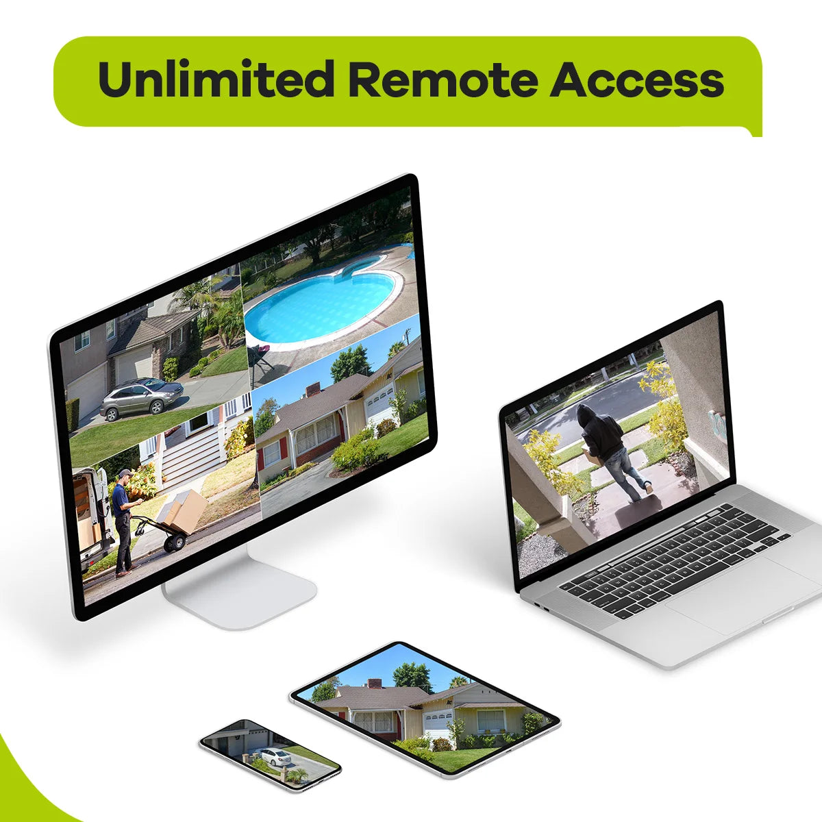 Sannce 5MP POE NVR Surveillance System With Four IP Cameras