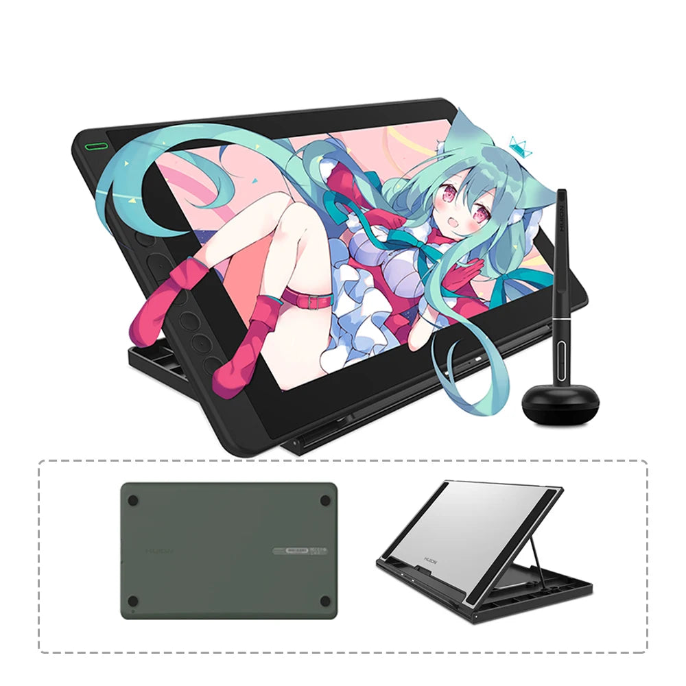Huion Kamvas 13 Graphics Tablet Monitor With Battery Free Stylus