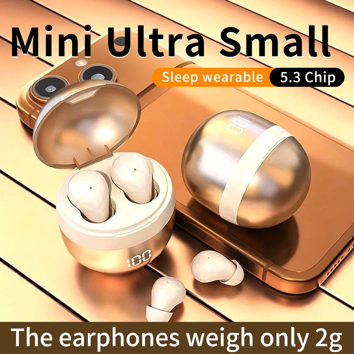 SHUKE Bluetooth Sleep Earbuds With Noise Cancelling And HiFi Bass