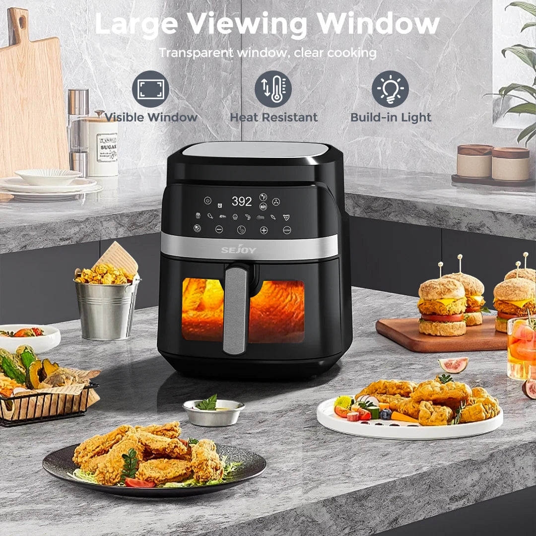 Sejoy Air Fryer Oven Roast Bake Dehydrate And Warm