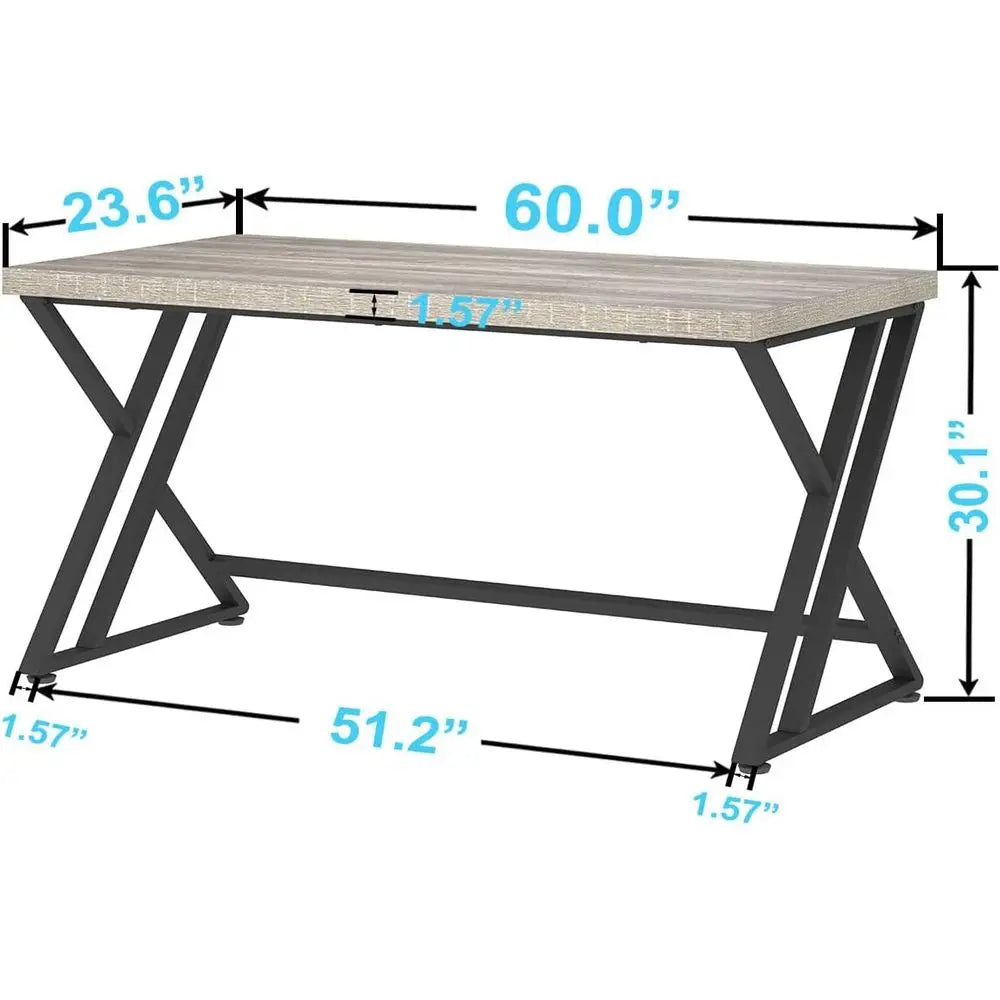 Industrial L Shaped Computer Desk With Sturdy Metal Frame