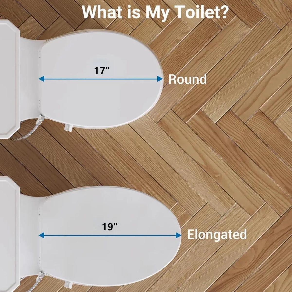 Twister Non Electric Round Bidet Toilet Seat Dual Nozzle