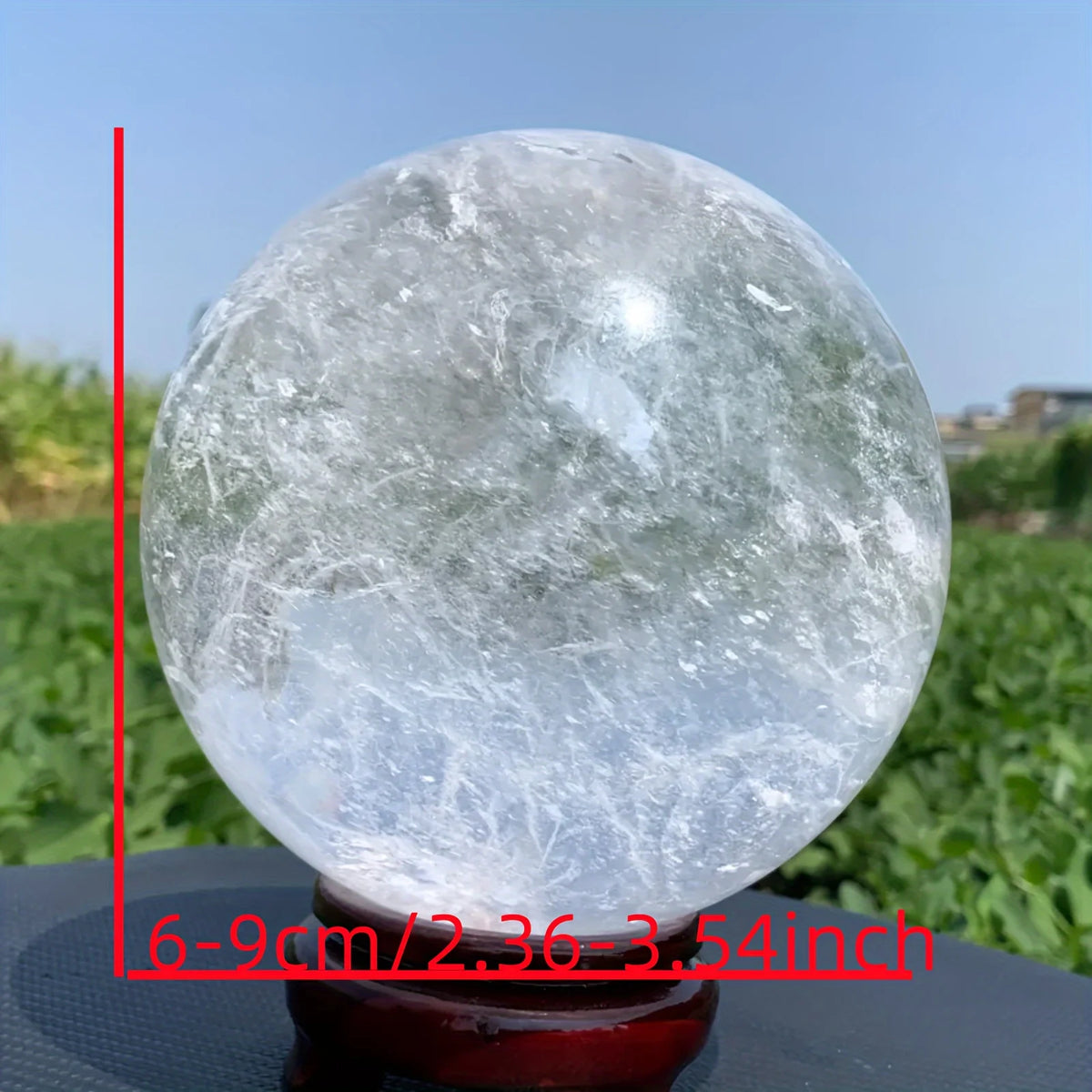 Crystalhola Natural Quartz Sphere Polished Home Decor Gift