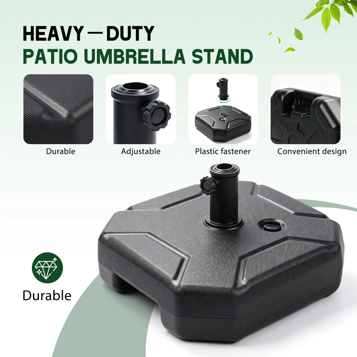 Heavy Duty Fillable Outdoor Patio Umbrella Base Stand