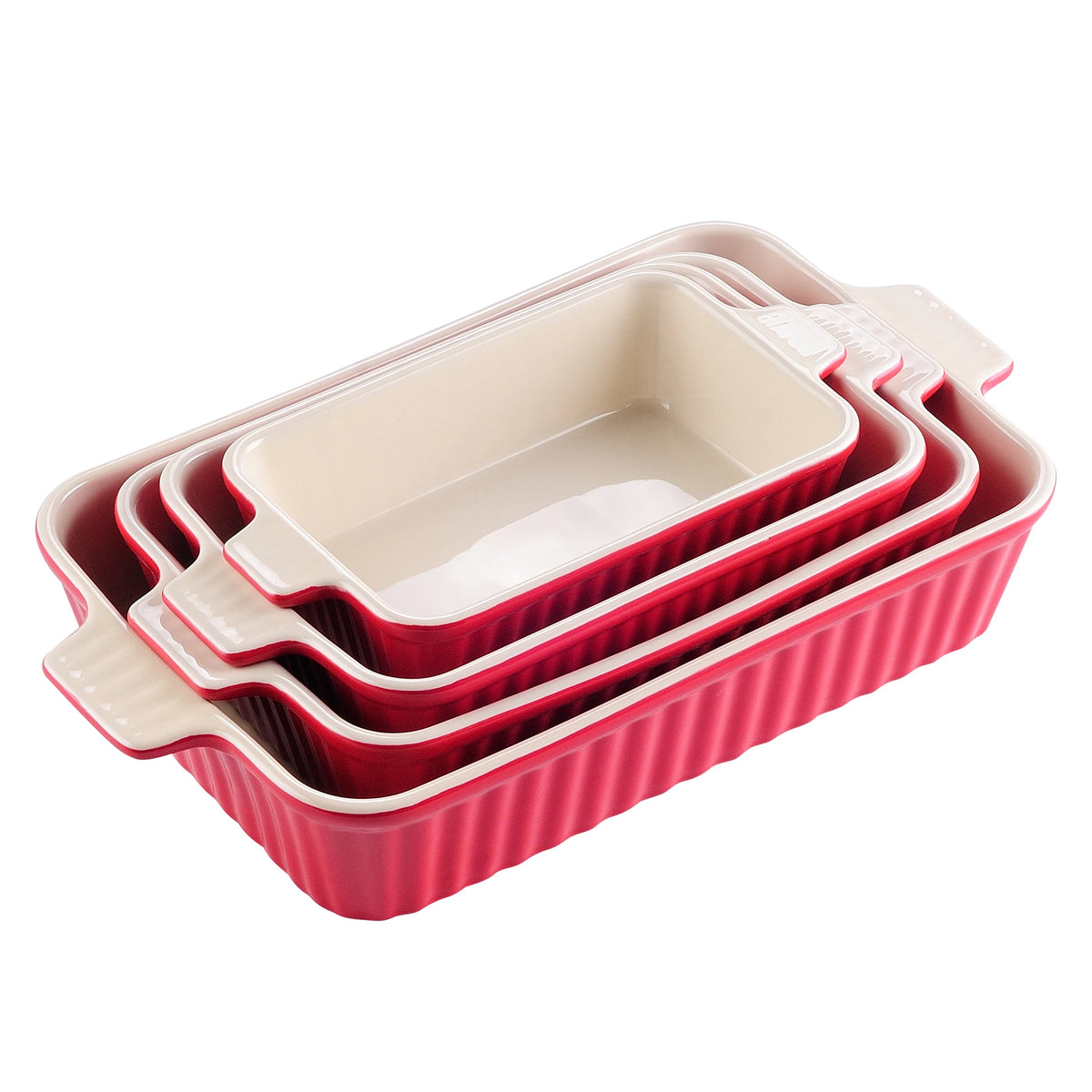 Malacasa Ceramic Baking Dish Set For Oven To Table Serving
