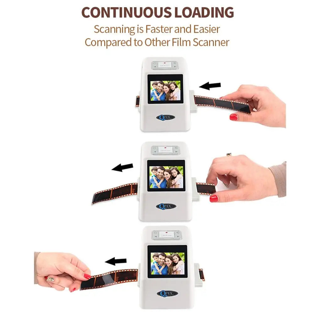 QPIX 35MM Film Scanner Converts Negative And Slide Rolls