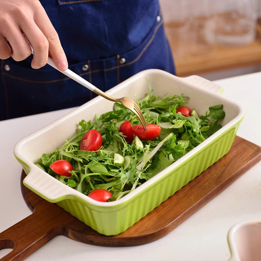 Malacasa Ceramic Baking Dish Set For Oven To Table Serving