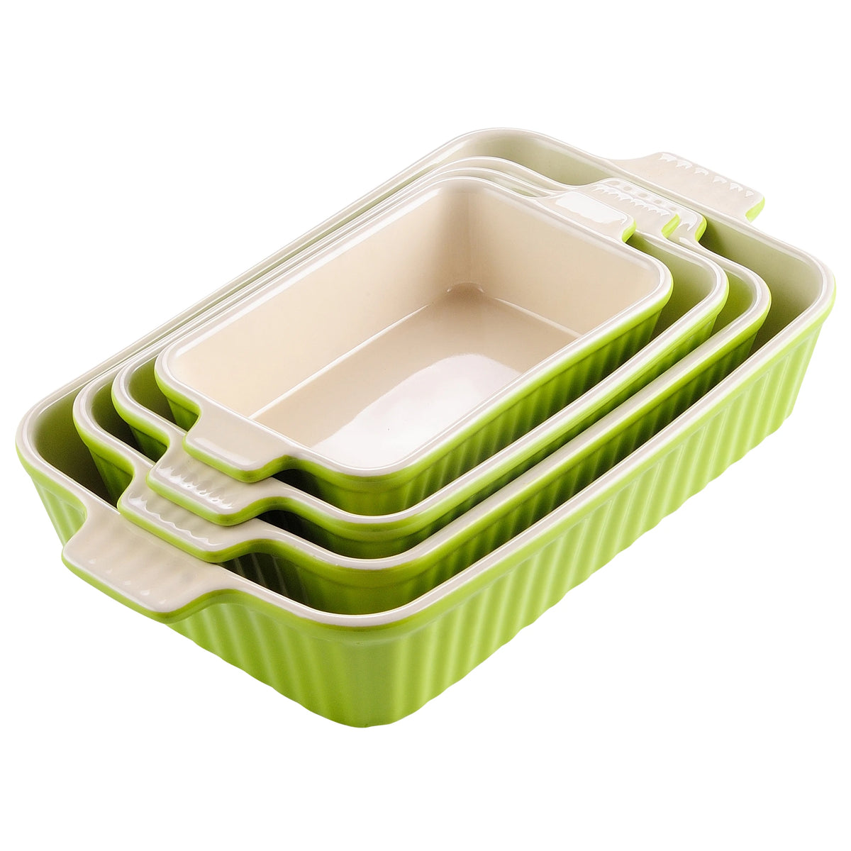 Malacasa Ceramic Baking Dish Set For Oven To Table Serving