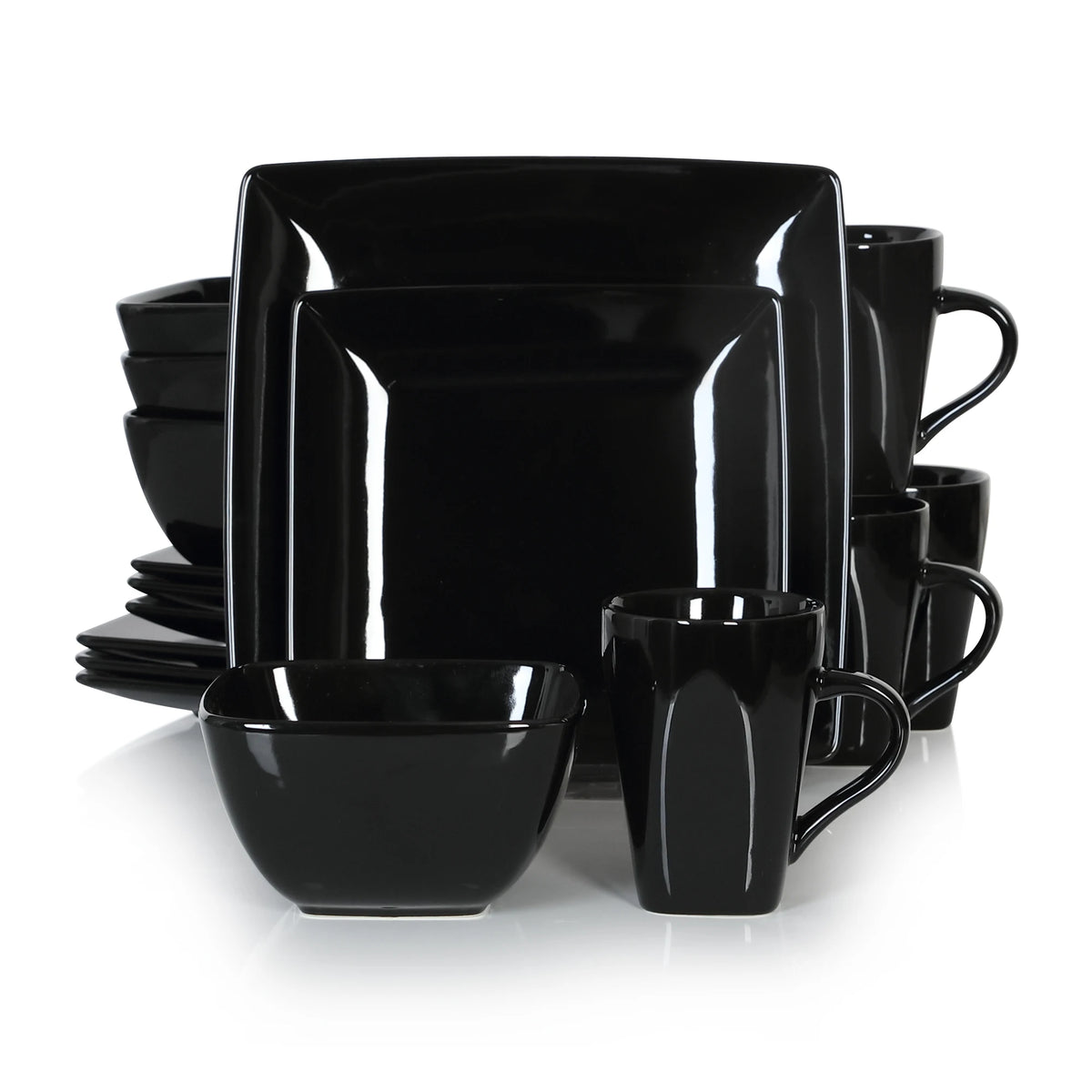 Malacasa Ceramic Porcelain Dinnerware Set With Bowls And Plates