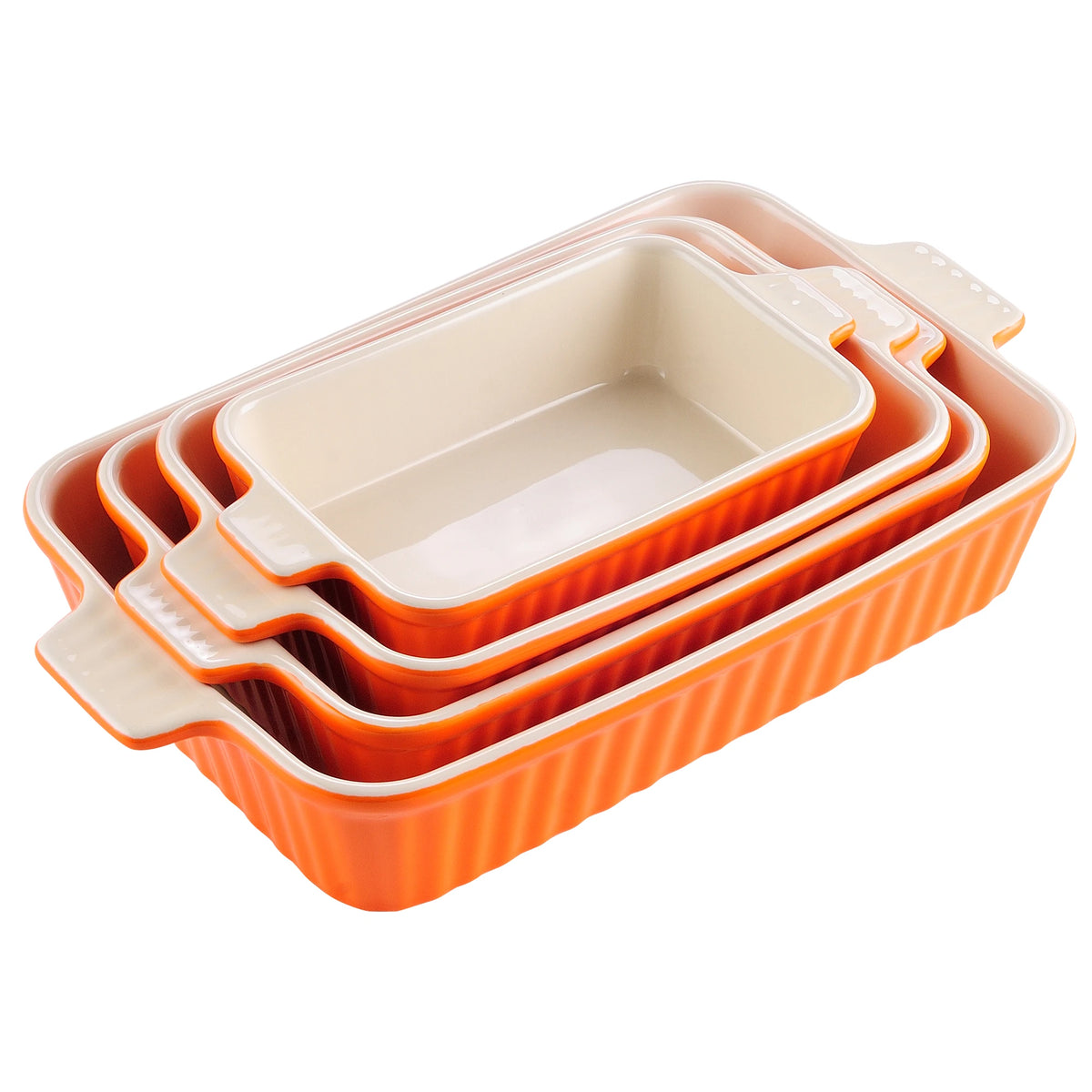 Malacasa Ceramic Baking Dish Set For Oven To Table Serving