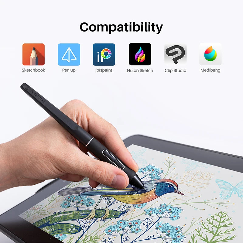 Huion Kamvas 13 Graphics Tablet Monitor With Battery Free Stylus