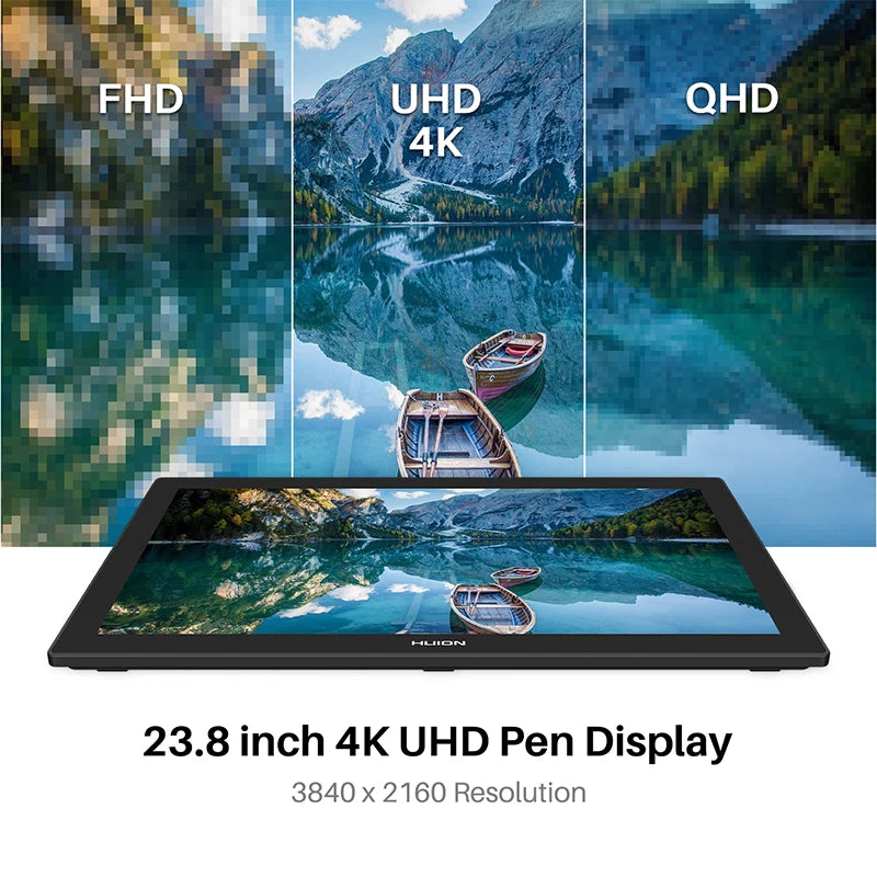 Huion Kamvas Pro 4K Graphics Display With Built In Stand