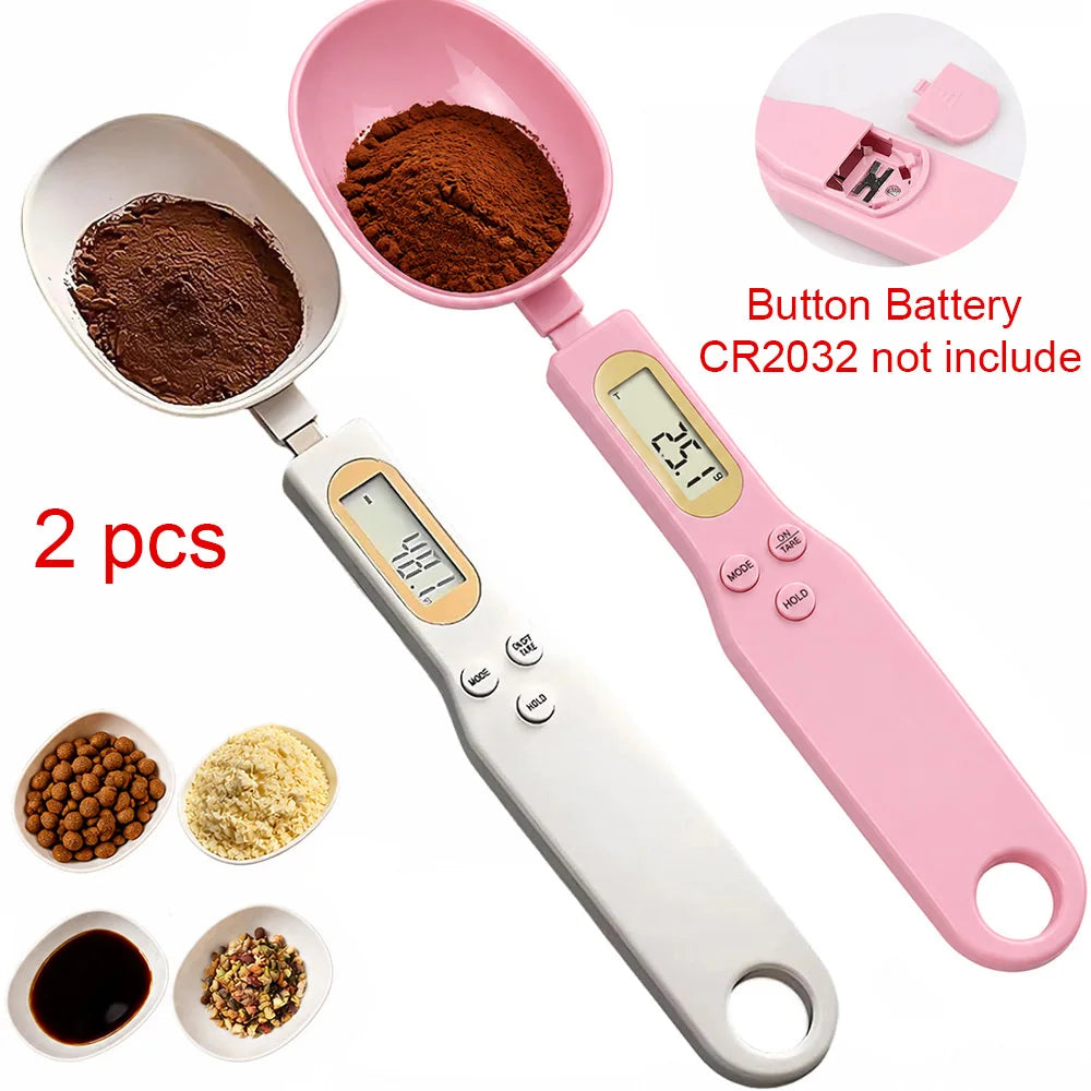 Digital Measuring Spoon Scale Lcd Display Kitchen Food Weight Tool