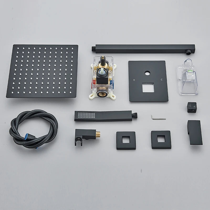 Quyanre Concealed Wall Mounted Shower Faucet And Tub Mixer