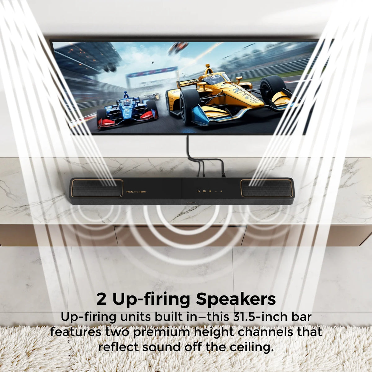 Ultimatea 460W Dolby Atmos Soundbar With Dual Surround Speakers