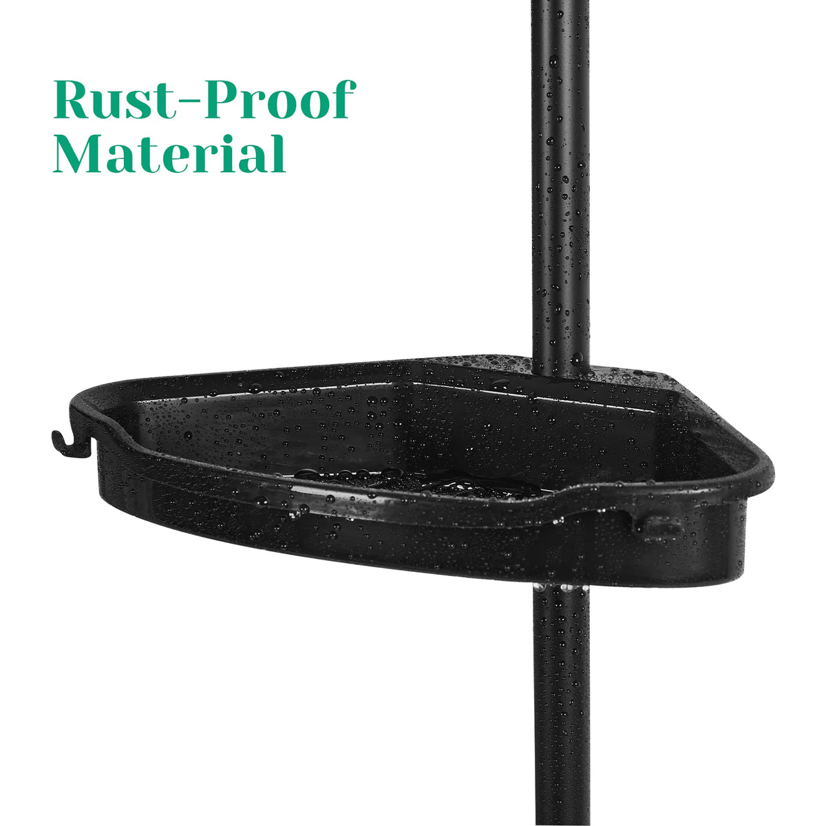 HiMISS Corner Shower Caddy Four Tier Adjustable Bathroom Organizer