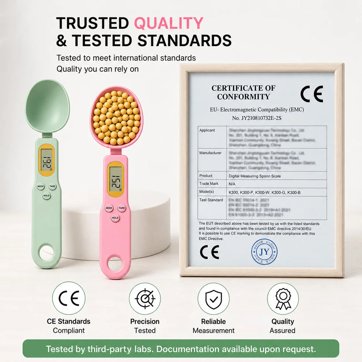 Digital Measuring Spoon Scale Lcd Display Kitchen Food Weight Tool
