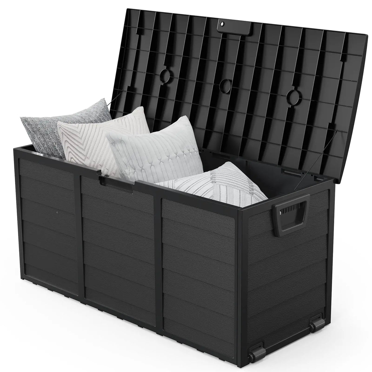VINGLI Waterproof Outdoor Storage Deck Box With Lockable Design