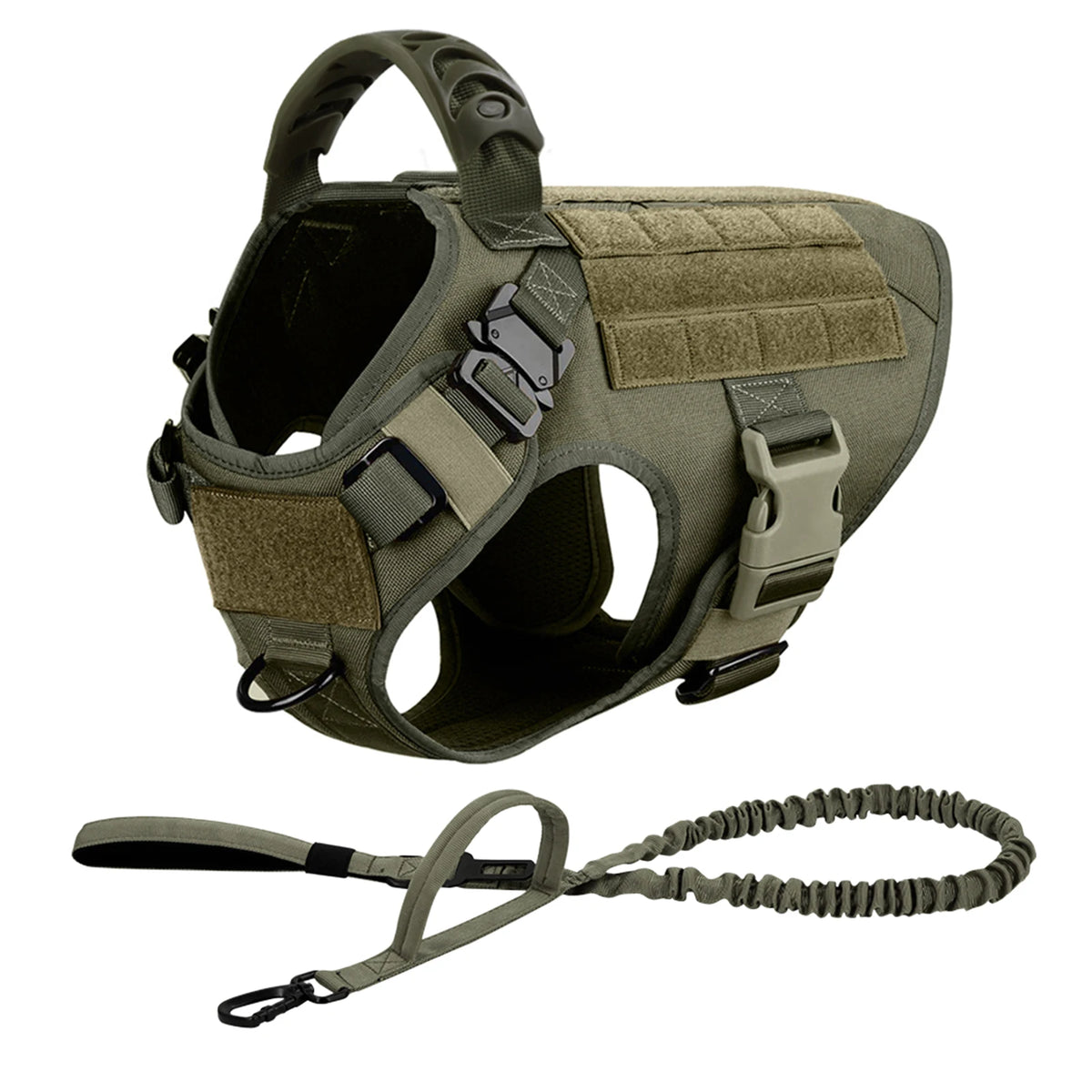 PetraVEL Padded Nylon Dog Harness And Leash Set With Buckle