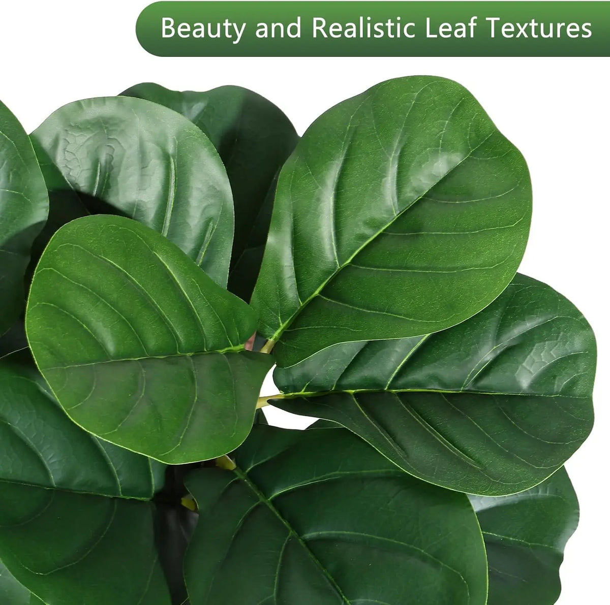 HiMiss Realistic Artificial Fiddle Leaf Fig Tree For Home
