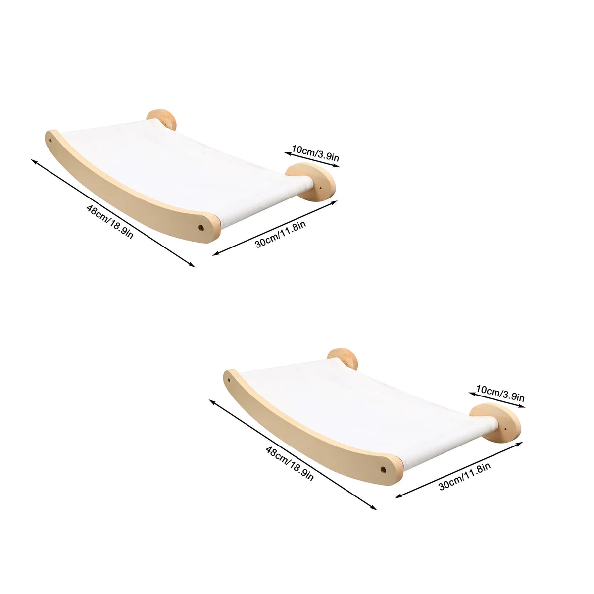 CWV Wall Mounted Cat Hammock And Scratching Stairway Shelf