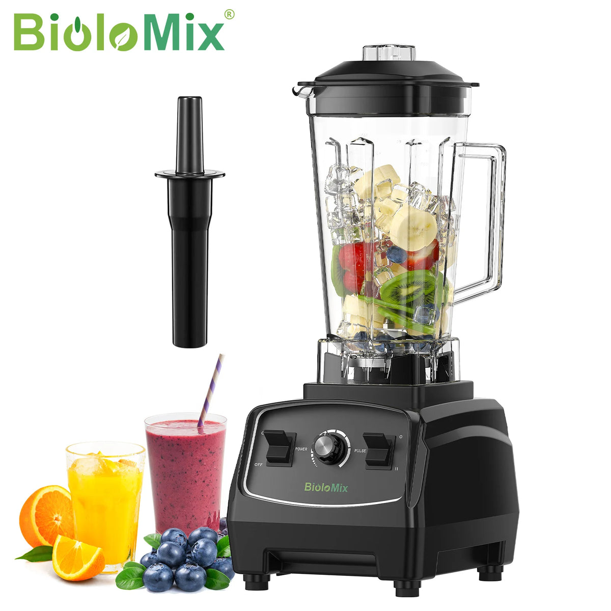 BioloMix Commercial Grade 3HP Heavy Duty Blender And Juicer
