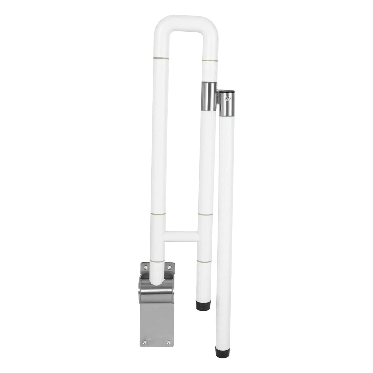 Foldable Metal Toilet Grab Bar Non Slip Bathroom Safety Support