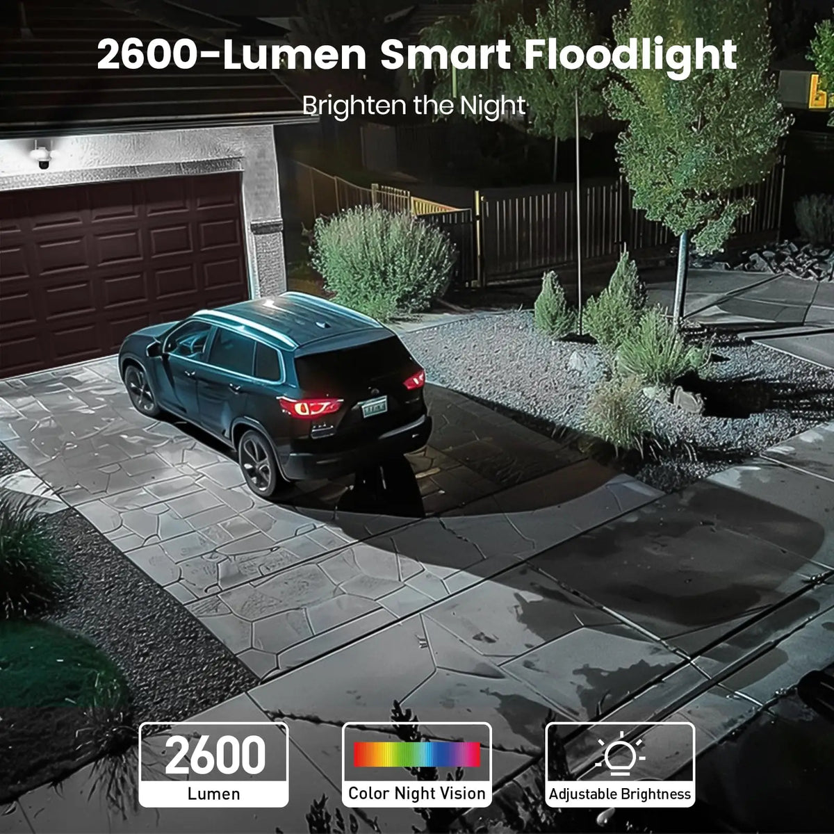 Dekco 5MP Wireless Outdoor Floodlight Camera With Night Vision