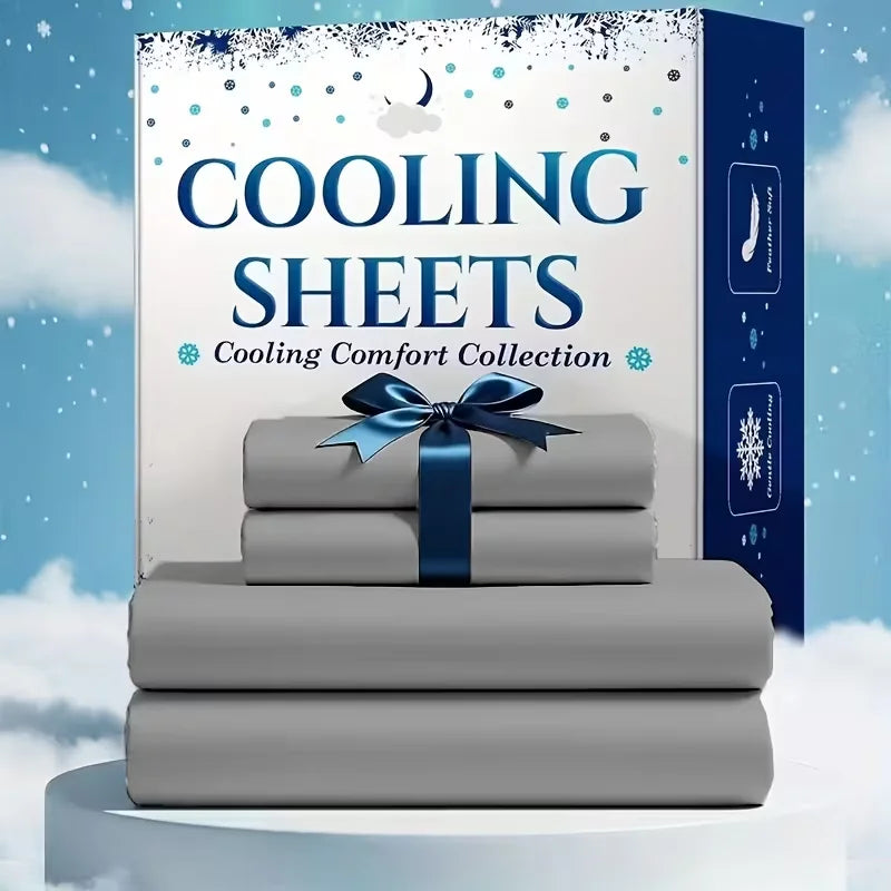 Bamboo Cooling Sheet Set With Breathable Comfort For Hot Sleepers