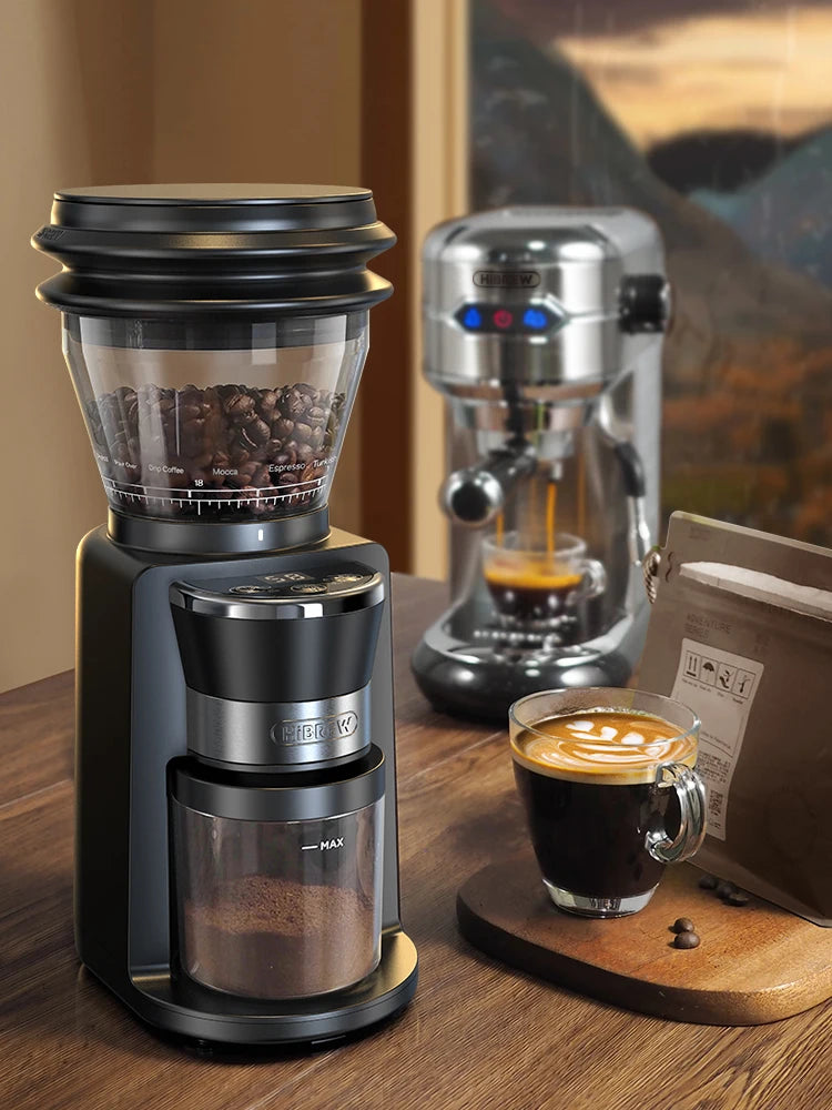 HiBREW Automatic Burr Coffee Grinder With 34 Adjustable Settings