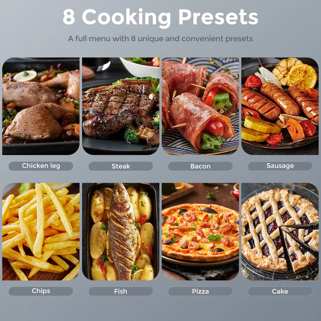 Sejoy Air Fryer Oven Roast Bake Dehydrate And Warm