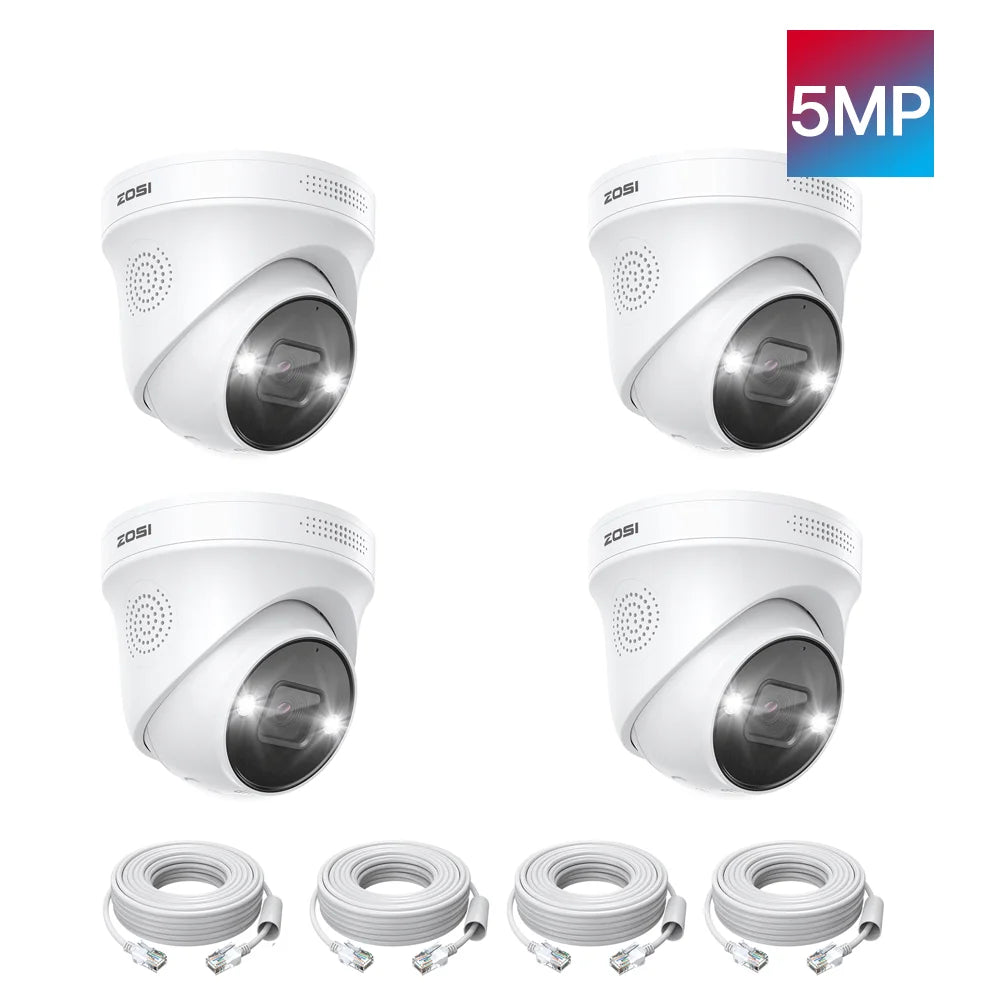 ZOSI 4K PoE Add On Security Camera With Human Detection