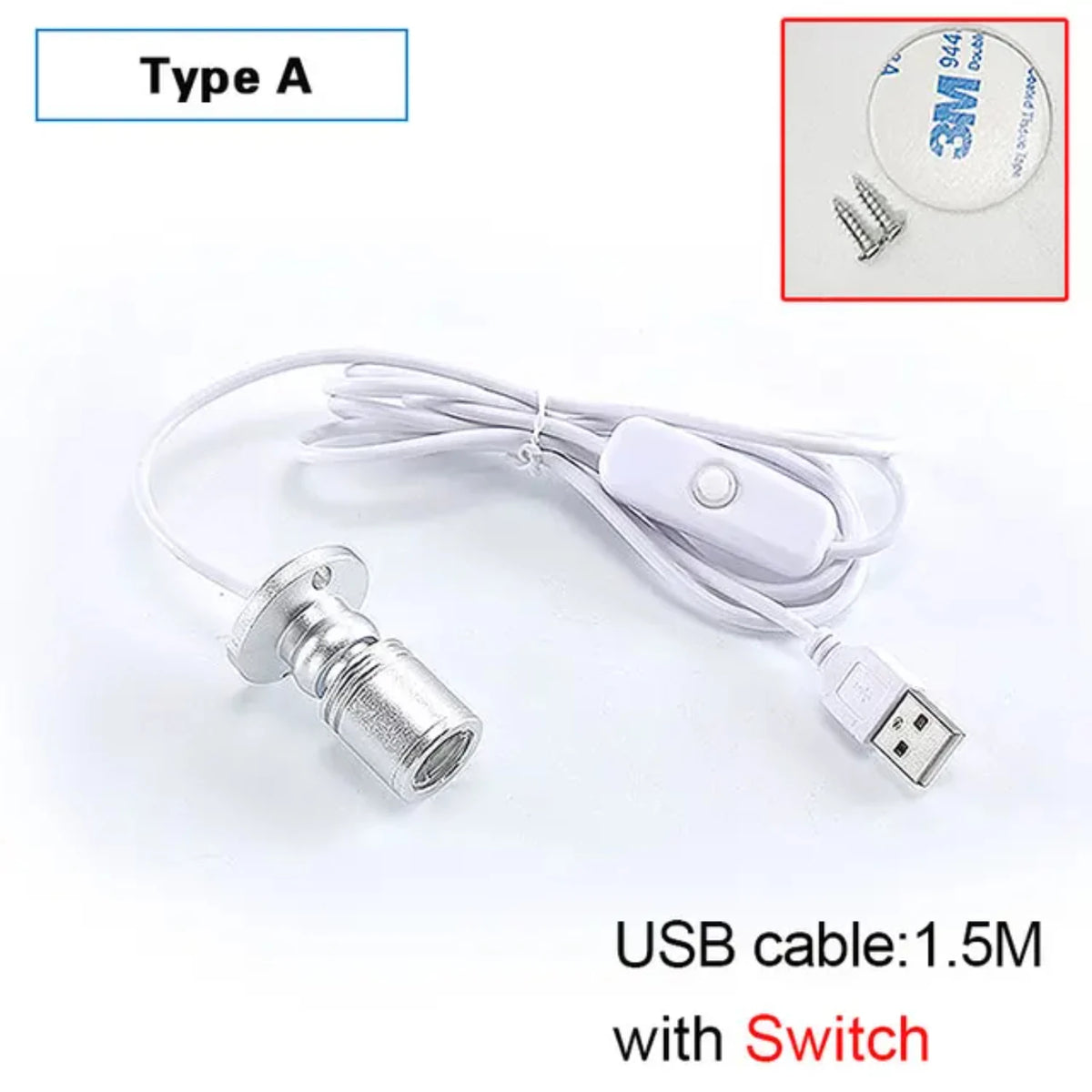 USB LED Spotlight for Jewelry Cabinet and Showcase Lighting