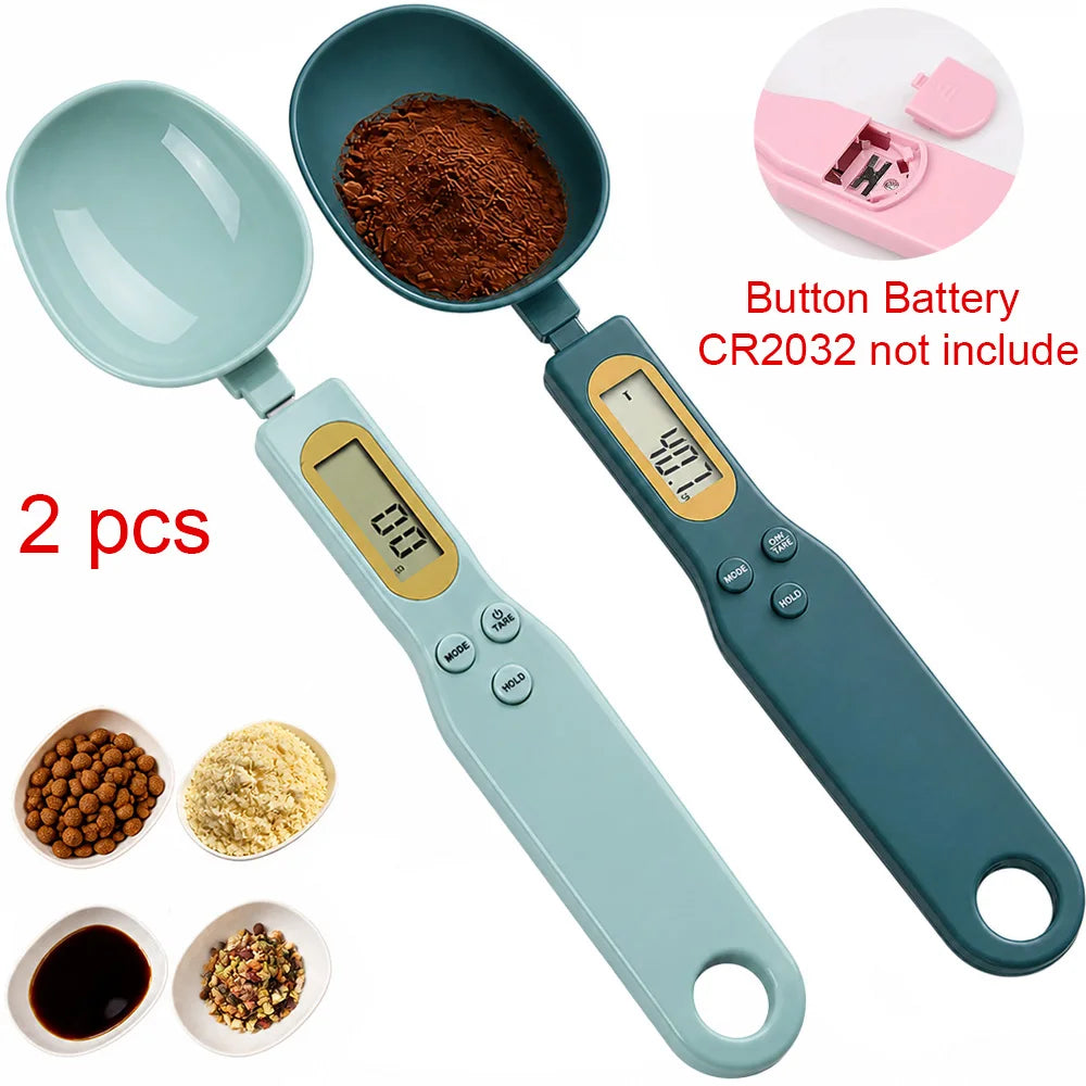 Digital Measuring Spoon Scale Lcd Display Kitchen Food Weight Tool