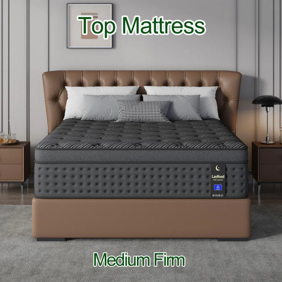 LayRoad Memory Foam Spring Mattress With Medium Firmness