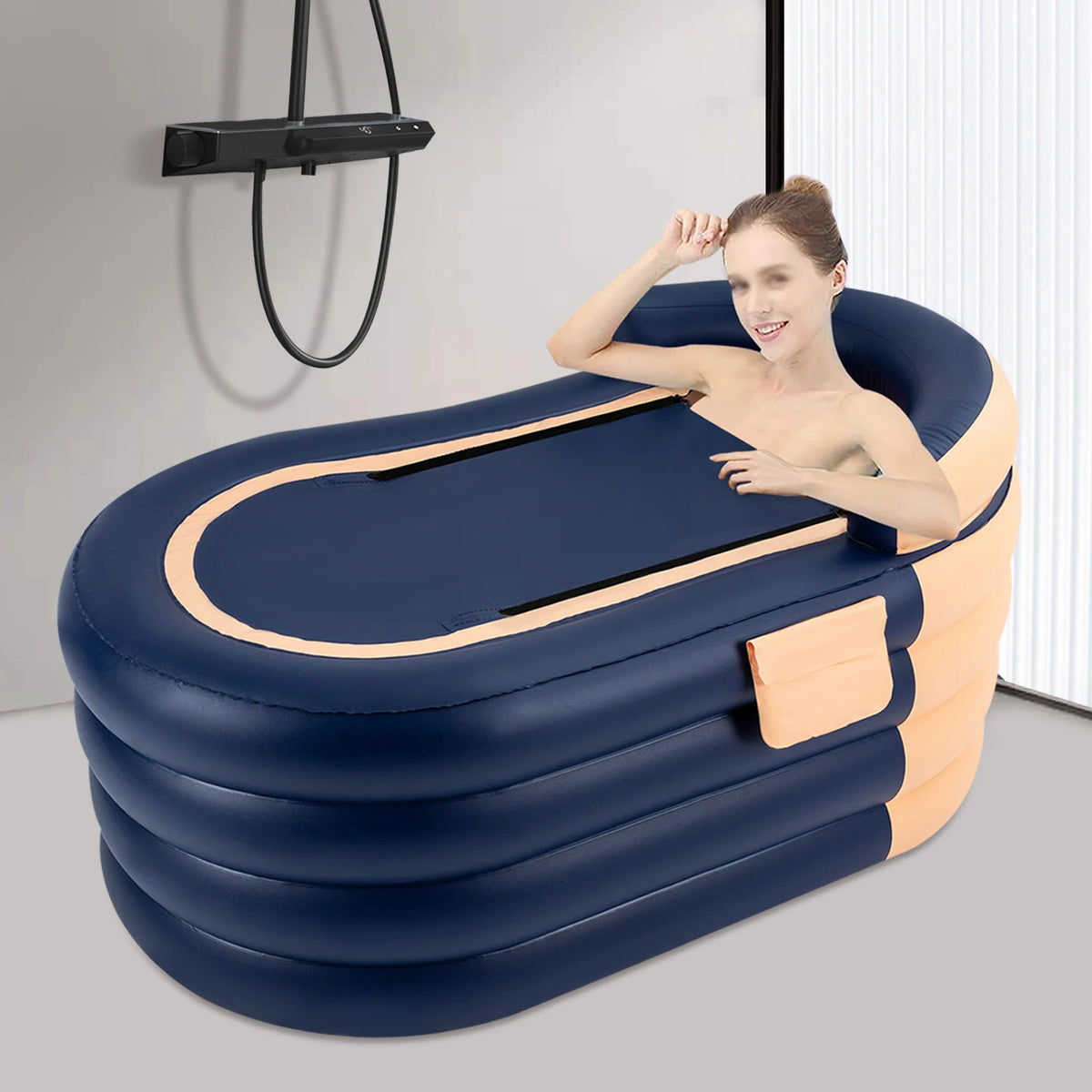Inflatable Adult Bathtub Wireless Electric Air Pump Hot and Cold Bath