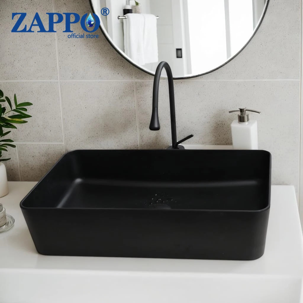 MEKKHALA Acrylic Vessel Bathroom Sink With Faucet And Drain
