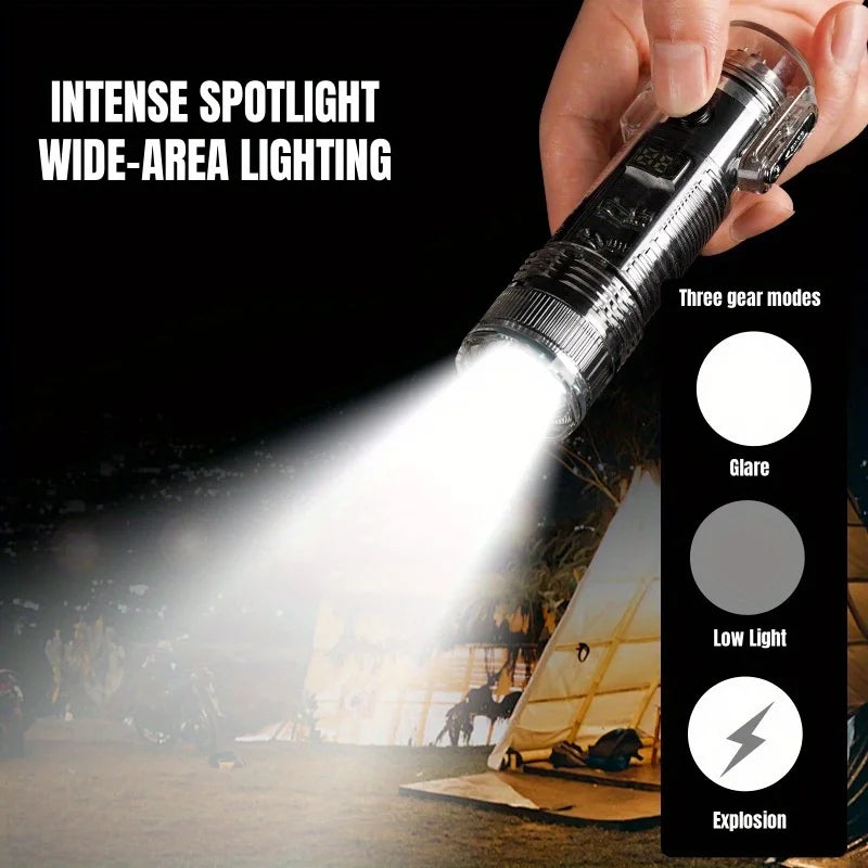 TopFlames Plasma Arc Lighter Windproof Flameless TypeC Rechargeable Flashlight