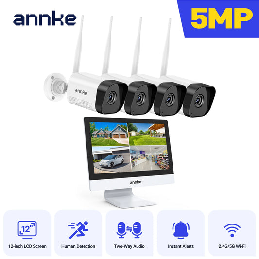 Annke Wireless Security Camera System With NVR Monitor Outdoor Waterproof