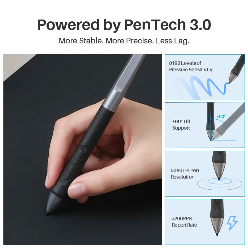 Huion Inspiroy 2 Digital Drawing Tablet With Battery-Free Pen
