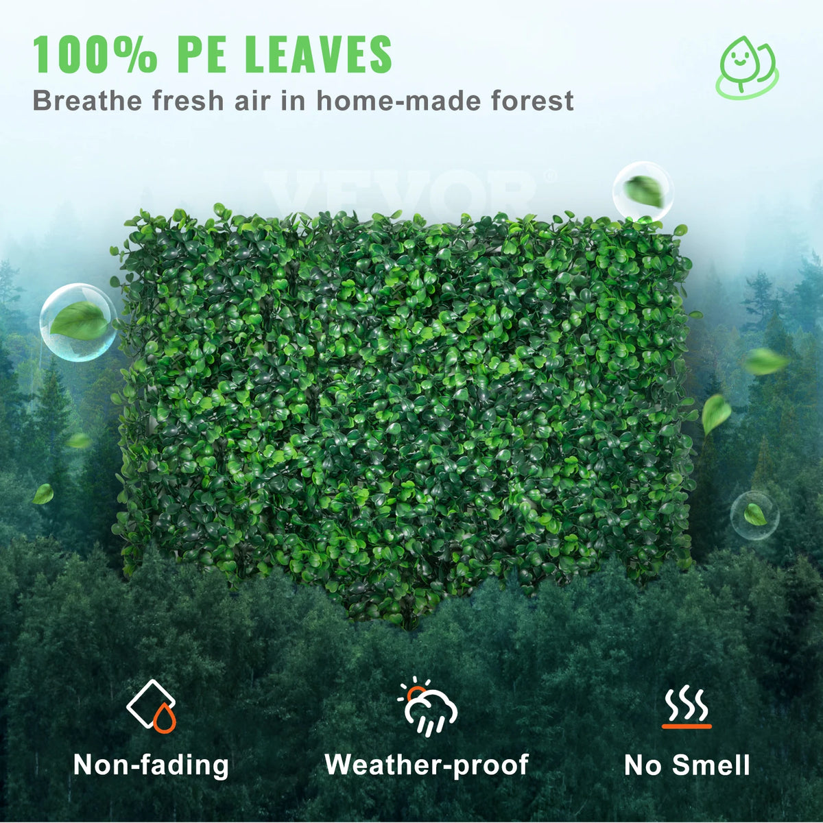 UV Protected Artificial Boxwood Panels Privacy Screen Wall Mat