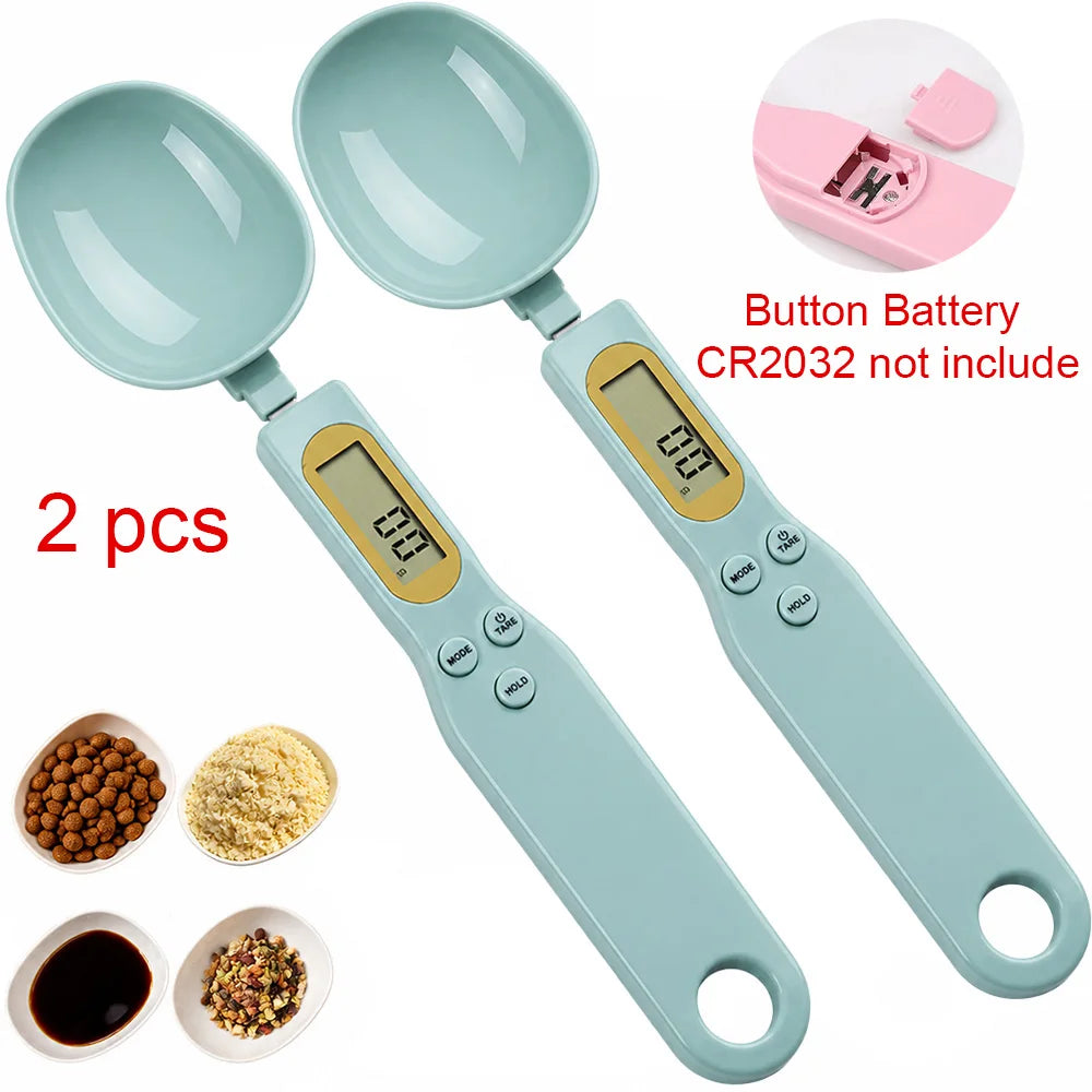 Digital Measuring Spoon Scale Lcd Display Kitchen Food Weight Tool