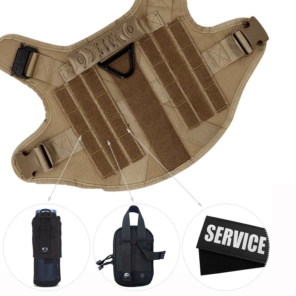 PetraVEL Padded Nylon Dog Harness And Leash Set With Buckle